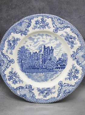 The Blue Britain Castles  Dinner Set European Style Dinner