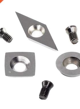 3Pcs Tungsten Carbide Cutters Inserts Set For Wood Lathe Tur