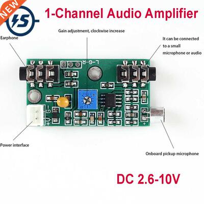 DC 3.3V 5V 9V 1-Channel Mono Microphone Audio Acquisition Am