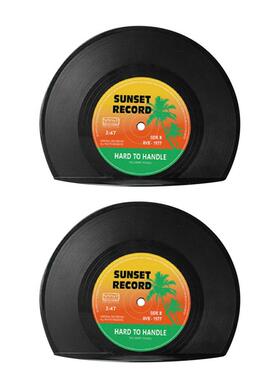 1 Pair Record Bookend Plastic Unique design easy to use and