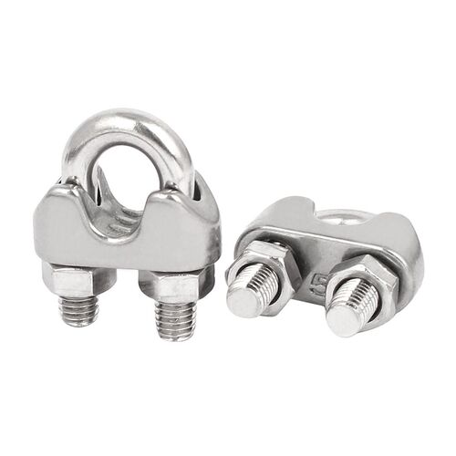 M5 3/16 Inch Saddle Clamps Cable Wire Rope Clips Fastener 12