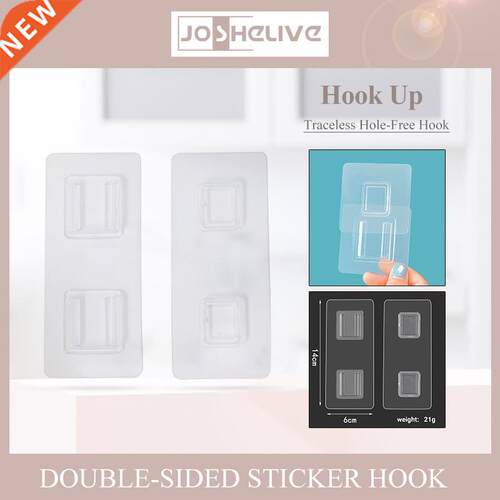 1pcs Double-sided hesive Wall Hook Hanger Multi-Purpose Ho