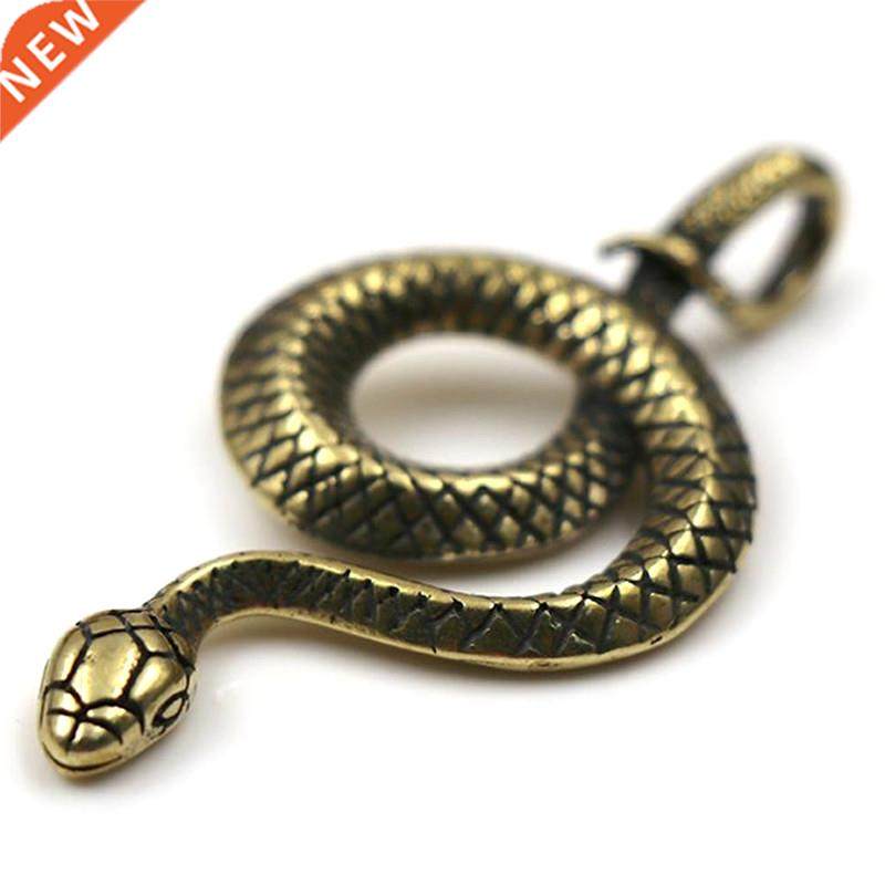 3D Snake Casting Animal Mini Figurine Retro Style Metal Scul