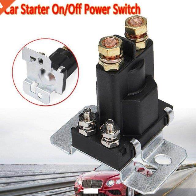 NEW 12V Starter Relay 500 AMP 4 Pn SPST Car Auto Start Cont