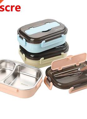 Insulated Lunch Box Kitchen Food Container Copartent Leakp