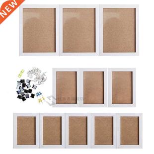 11Pcs Black White Acrylic Glass Picture Photo Frame Set