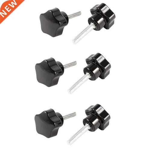 6 PCS M5 x 20 Female Thre Black Star He clamping knob gr
