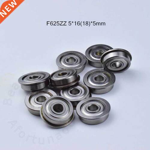 Flange 10pcs F625ZZ 5*16(18)*5(mm) Free shipping chrome ste