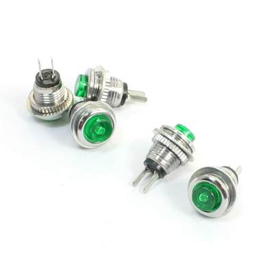 5 Pcs ON Momentary mini Button Switch Torch ON Button Green