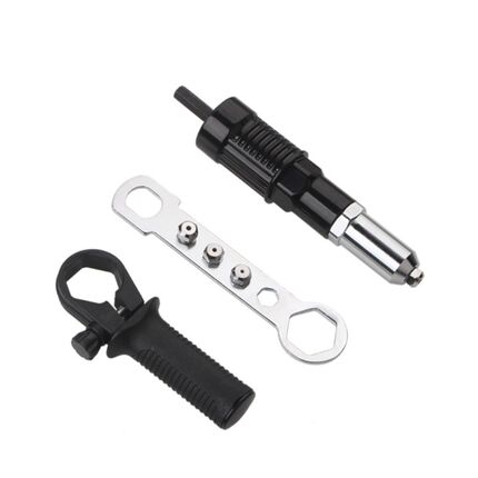 Electric nut pull core riveting adapter screw connection too