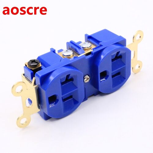 5pieces x  AC Power US Distributor Outlet Gold plated Recept