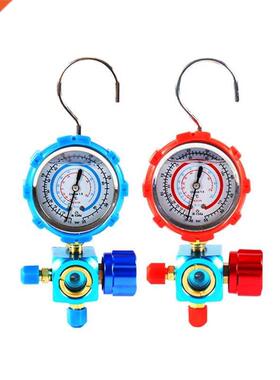 R410A R22 R134A Refrigerant High/Low Pressure Gauge 1/4 Auto