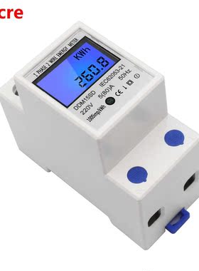 LCD Backlig Digital Display DDM15SD Energy Meter Single Ph