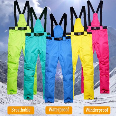 New Winter Thick Warm Skiing Pants Men Women Lovers Windproo