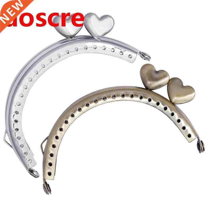 8.5cm Purse Frames Love Heart Heads Shape Kiss Clasps For D