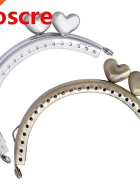 8.5cm Purse Frames Love Heart Heads Shape Kiss Clasps For D