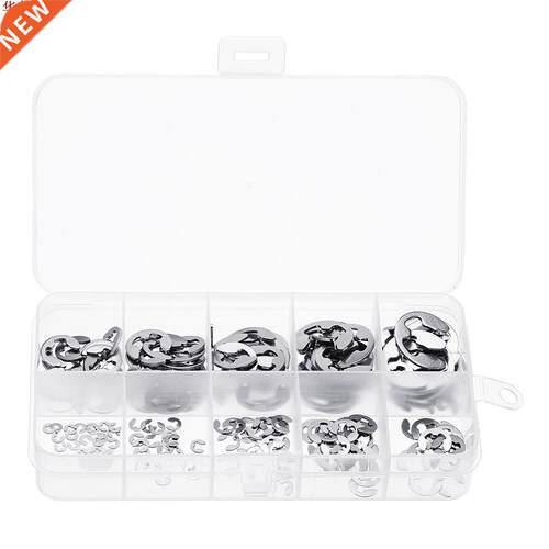 120Pcs Stainless Steel E-Clip External Retaining Snap Ring 1