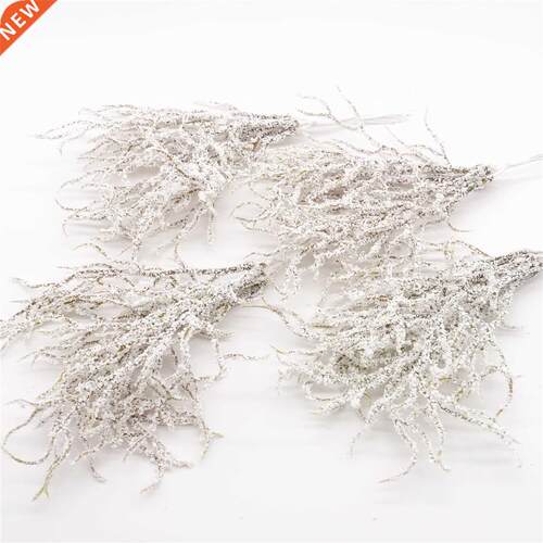 6pcs Artificial white Grass Plant Artificial Flowers for We