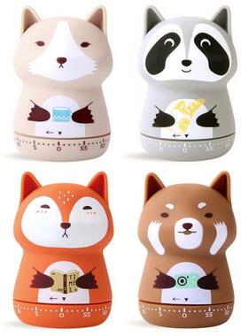 Household Kitchen Cartoon Animal Mechani Counters Clock F