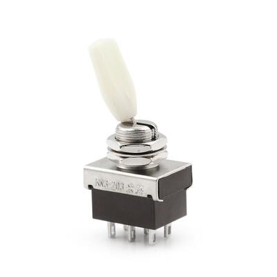 AC 250V 3A 3 Position ON/OFF/ON DPDT Flat Handle Toggle Swit