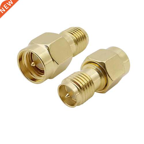 2Pcs SMA Male Plug to RP SMA Female (With Pin) Coaxial Adapt
