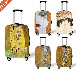 Oil Painting Tears / Kiss By Gustav Klimt Luggage Cover Wome