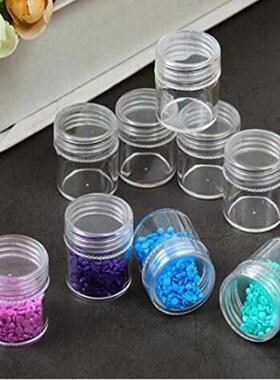 60Pcs Empty Bottles Transparent Diamond Painting Beads Stora