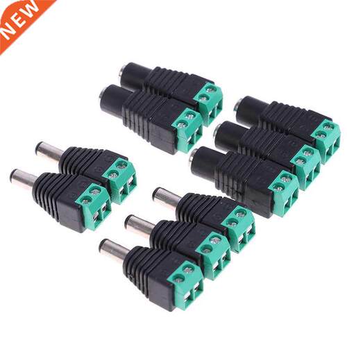 5pcs Female Male DC Power Cable Connector Jack Plug Connecti