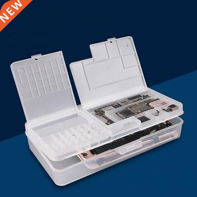 Clear Plastic Organizer Container Storage Box Double Layer C