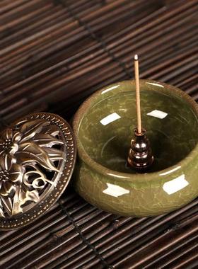Portable Incense Burner Censer High Incense Plug Alloy Coppe