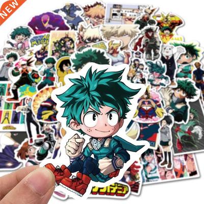 50pcs My Hero Academia Suitcase Stickers Laptop Skateboard