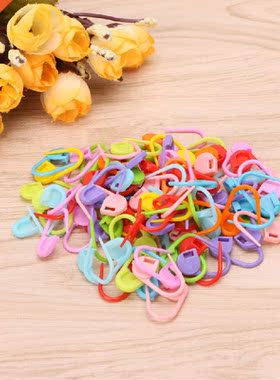 100Pcs Colorful Knitting Stitch Markers Crochet Locking Tool
