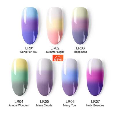 Thermal Nail Polish 6ml 3-layers Temperature Color Changing