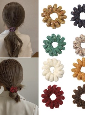 New Wool Phone Line Hair Ring Temperament Simple Net Red Fem