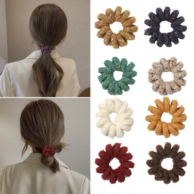 New Wool Phone Line Hair Ring Temperament Simple Net Red Fem