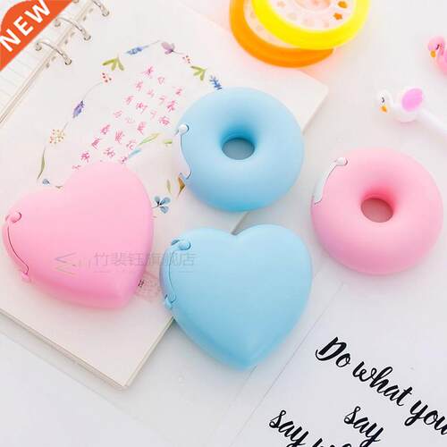 Candy Color ing Tape Cutter Design Of Love Heart/Donut Shape