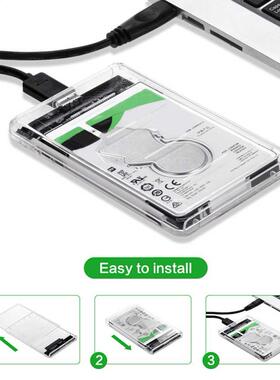 2.5 inch Transparent HDD SSD Case SATA III to USB 3.0 Hard