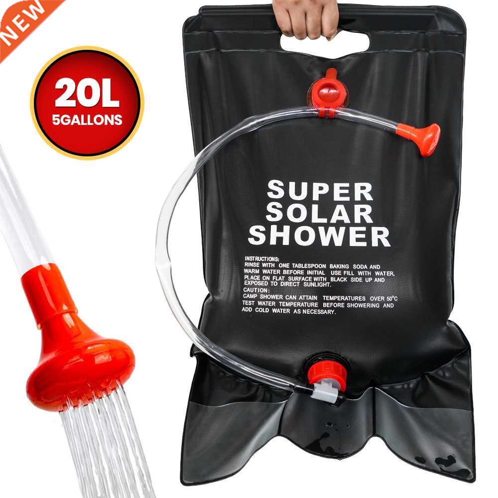 20L Portable Shower Bag with Switch Hose and Plastic Head La