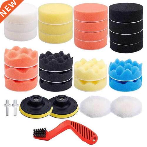 32 Pcs Car Polishing Pads Kit, Car Foam Compound Drill Buffi