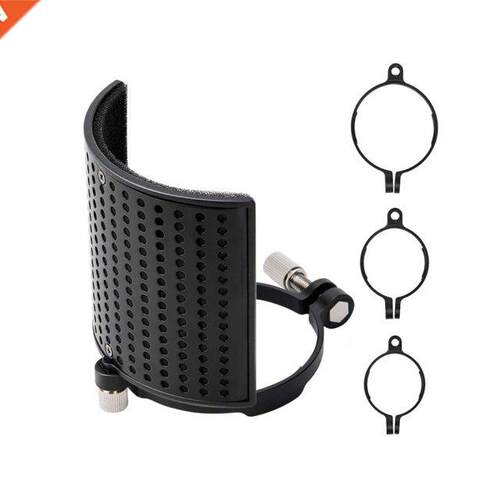 Microphone Pop Filter Shield Filter Screen Metal Mesh Three