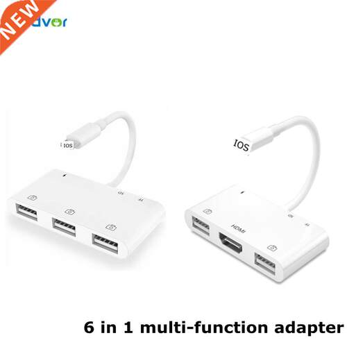 6 in 1 For Lightning to OTG Digital AV Adapter HUB HDMI 108