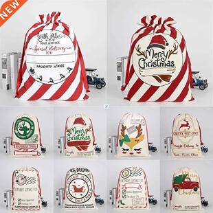 Christmas Gift Bag Sack Drawstring Santa New Arrival Claus