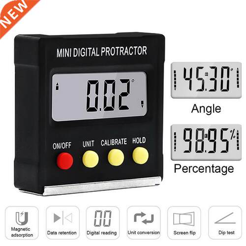 Portable 360 Degree Mini Digital Protractor Inclinometer Ele