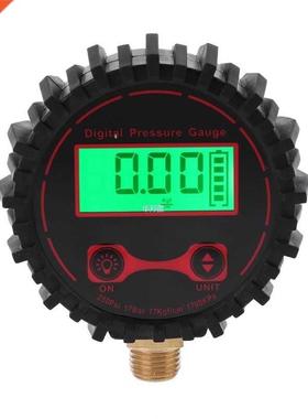 Digital Tire Pressure Guage with Flashlight 0-250 PSI 1/4&qu