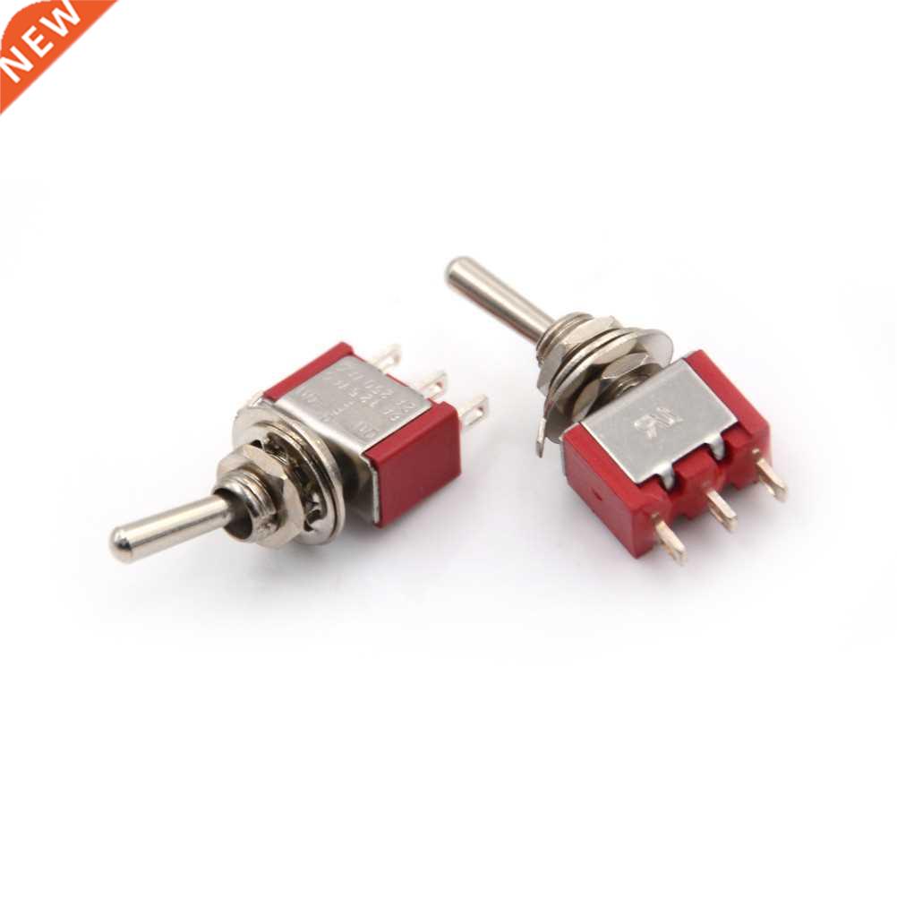 2pcs Red 3 Pin ON-OFF-ON 3 Position SPDT Mini Momentary Togg