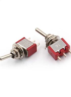 2pcs Red 3 Pin ON-OFF-ON 3 Position SPDT Mini Momentary Togg