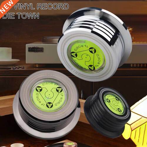 LP Disc Stabilizer With Bubble Level Portable Accessories Un
