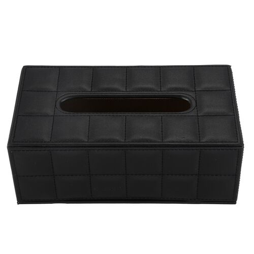 Durable Home Car Rectangle PU Leather Tissue Box Paper Holde