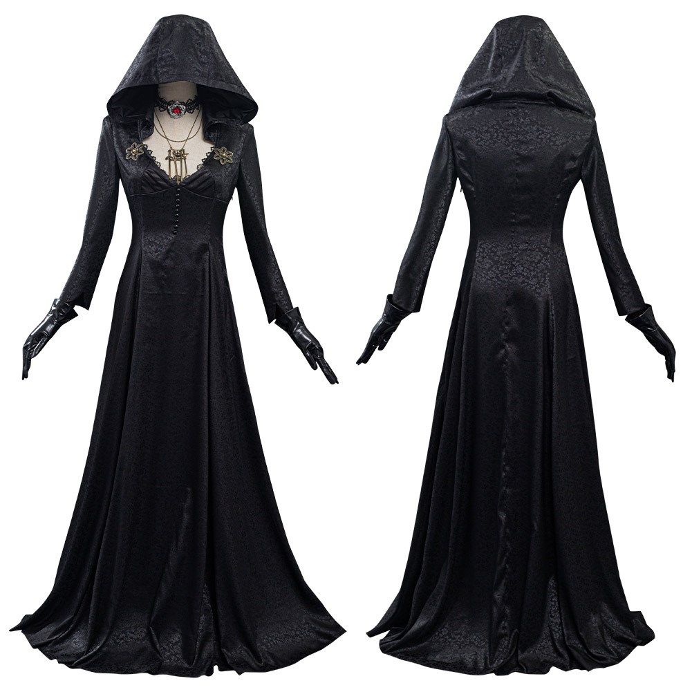 Evil Village Cosplay Costume Vampire Lady Dress Outfits Hall