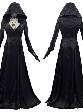 Evil Village Cosplay Costume Vampire Lady Dress Outfits Hall